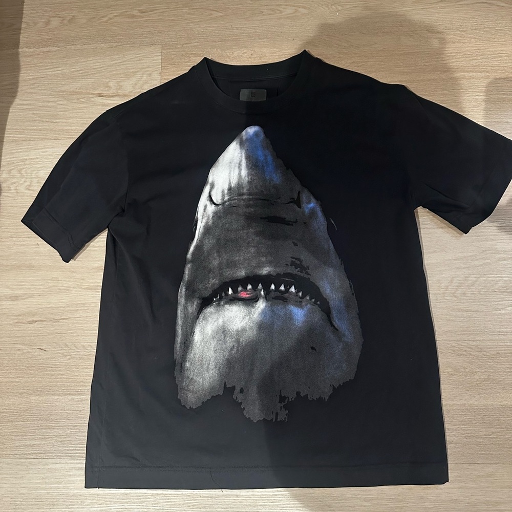 Black Graphic Shark T-Shirt
